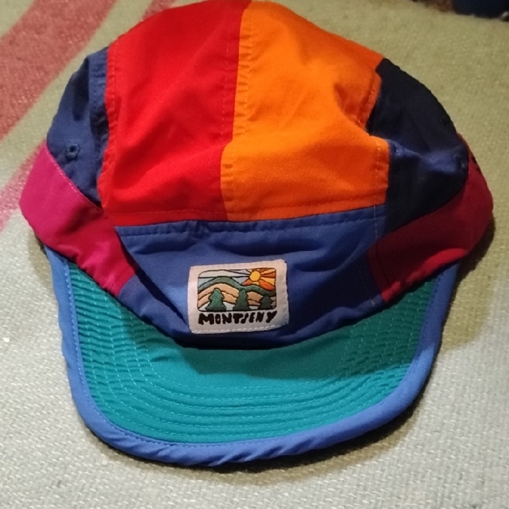 Vintage Unisex Montseny Multicolor Adventure Cap Laser Barcelona Spain Hat